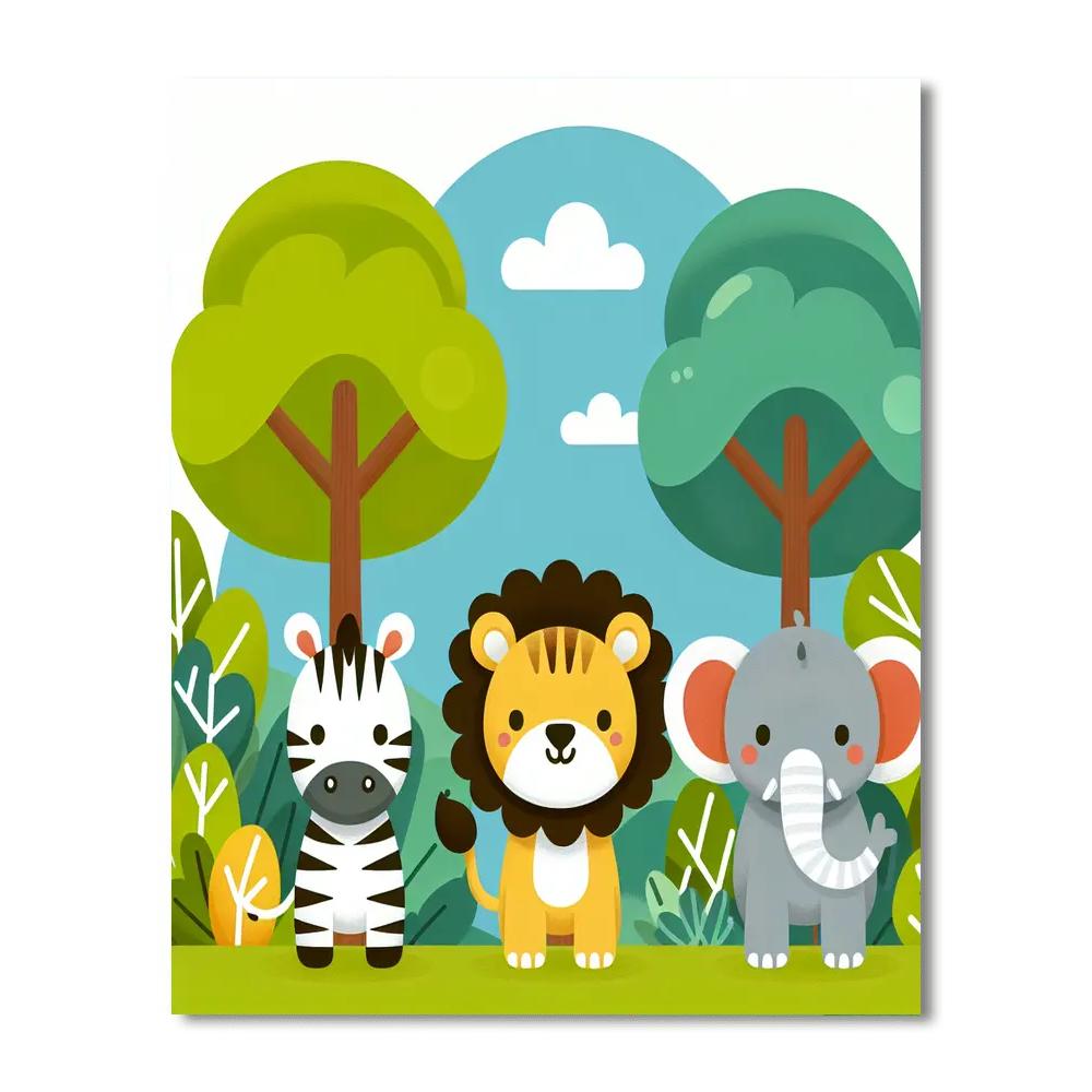 Jungle Safari Explorer DIY Paint By Numbers