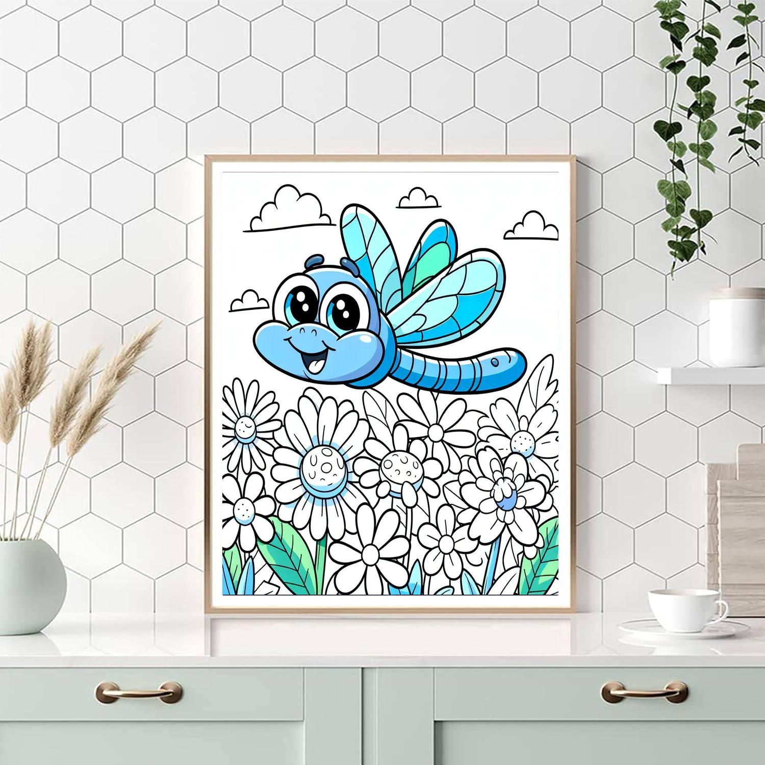 Joyful Dragonfly DIY Paint By Numbers