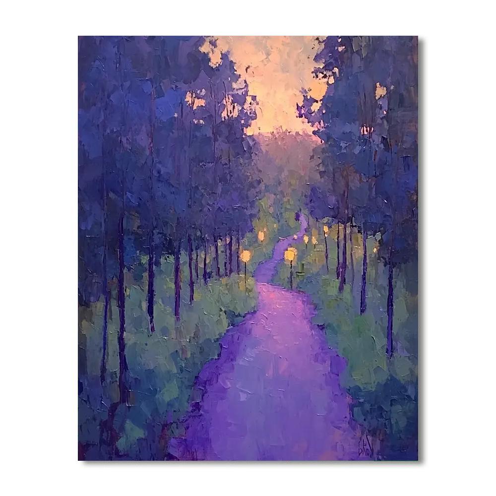 Paul Cézanne Inspired Twilight Grove Harmony  Paint By Numbers Art