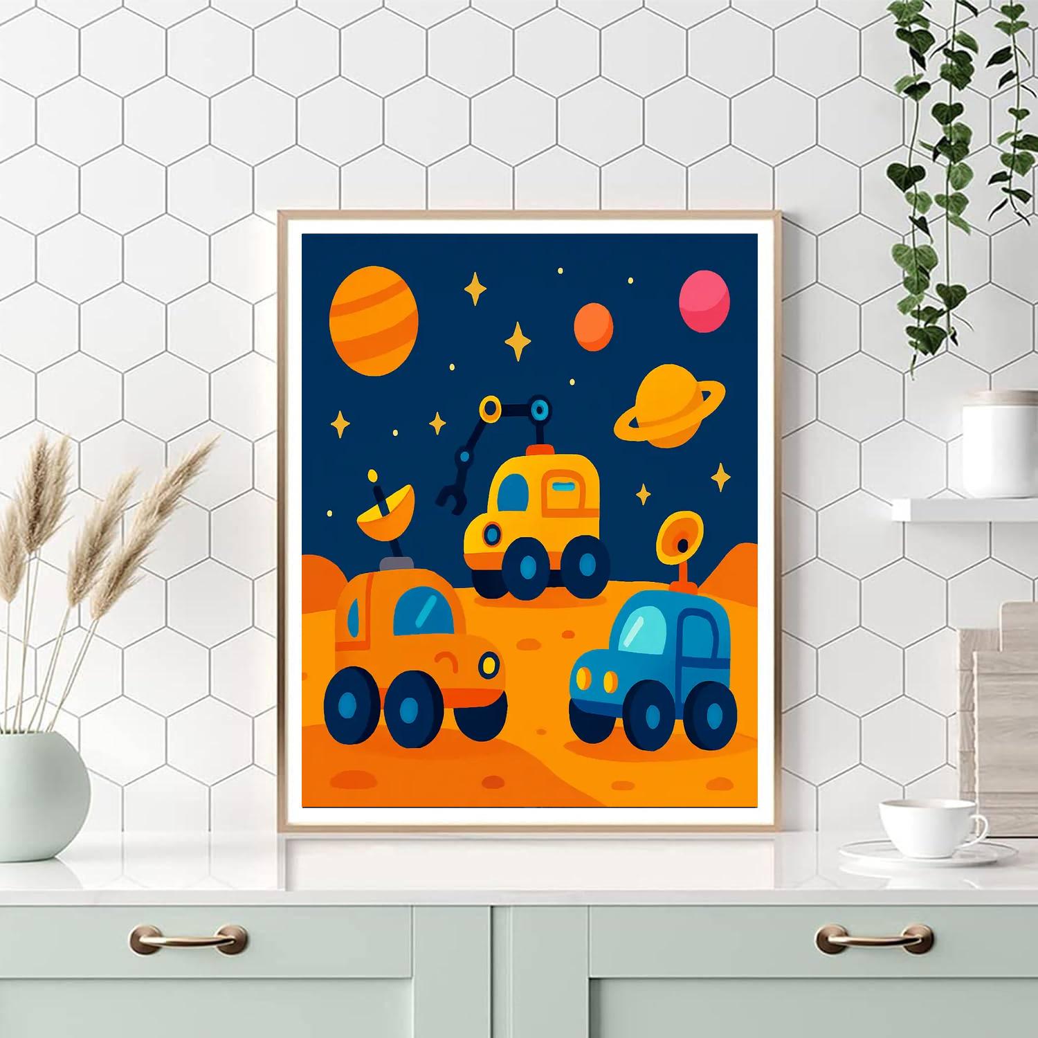 Space Rovers Numbered Painting Kits