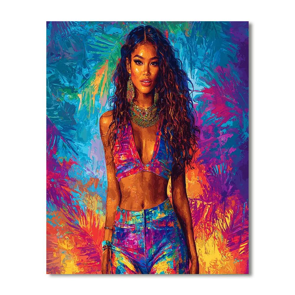 Zendaya: The Evolving Starlet Numbered Painting Kits