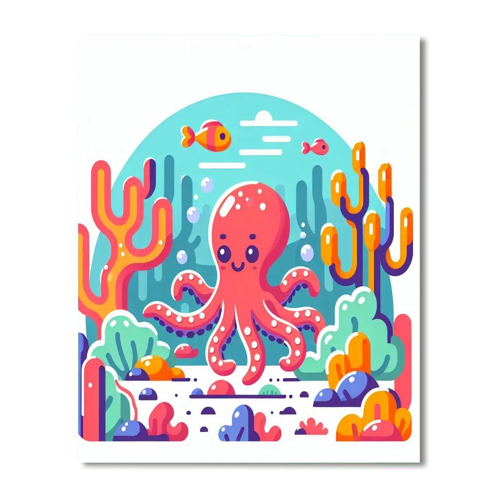 Underwater Explorer's Journey Numbered Painting Kits