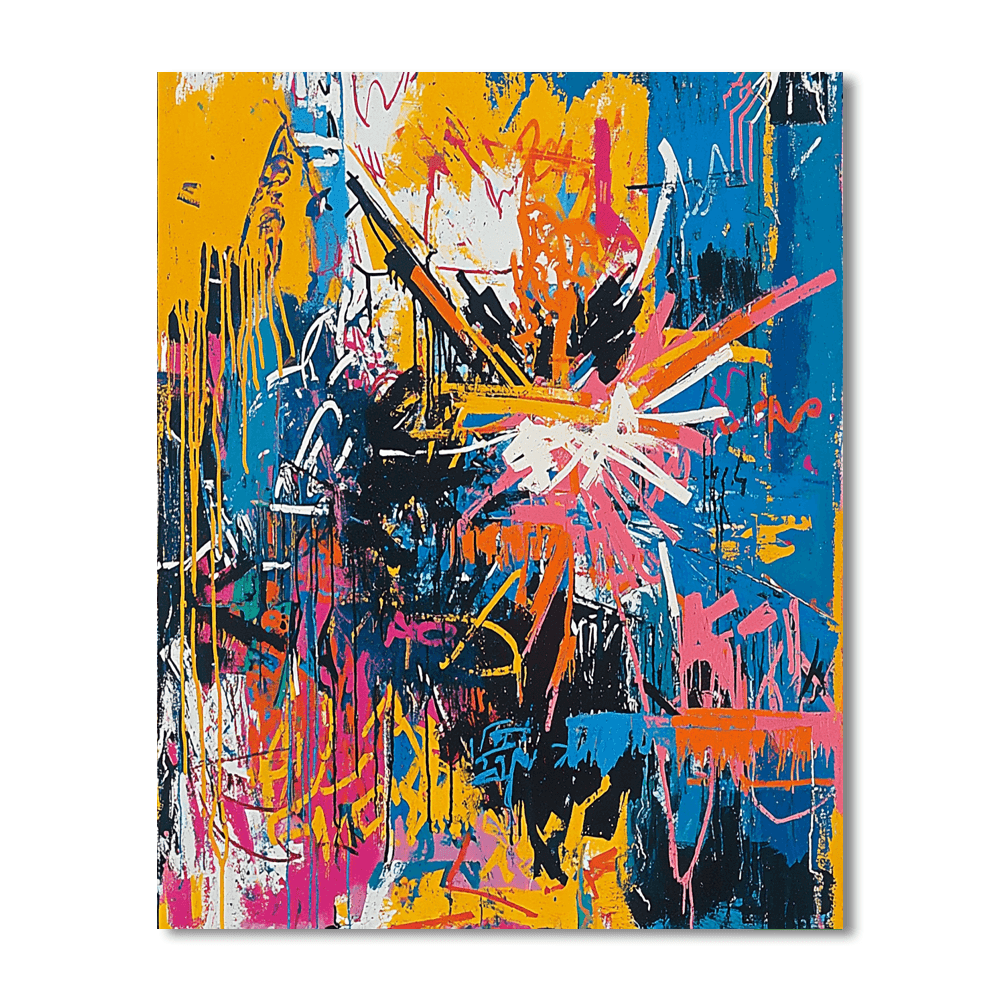 Jean-Michel Basquiat Inspired Basquiat's Urban Beats  Paint By Numbers Art