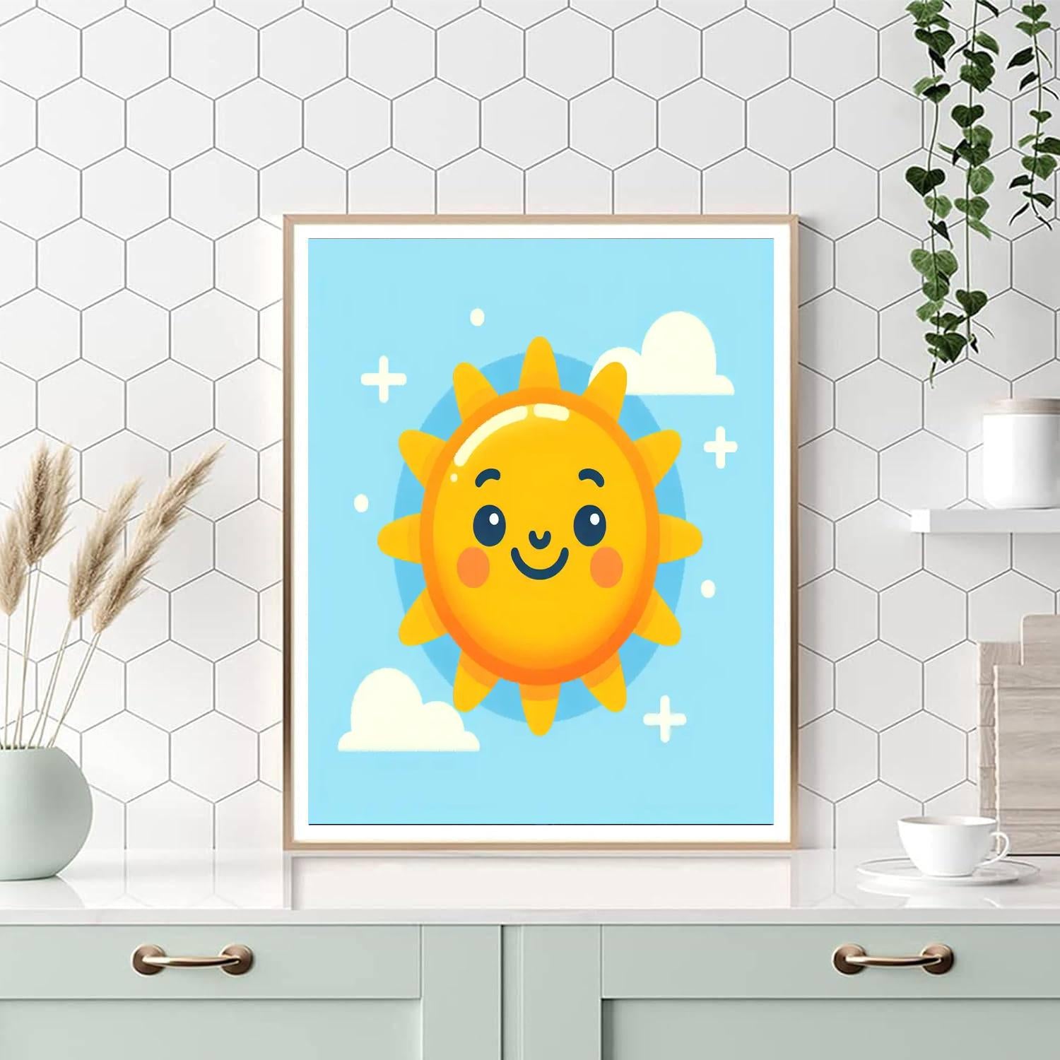 Happy Sun Numbered Painting Kits