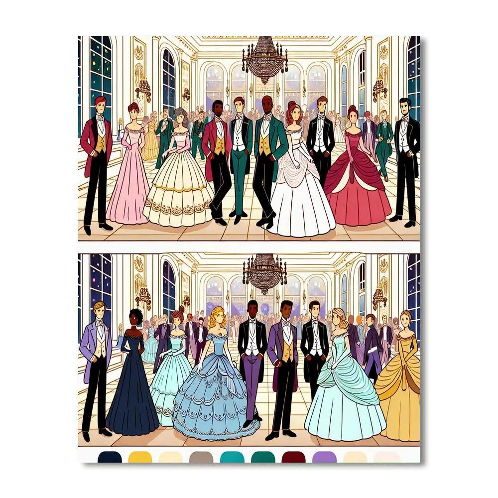 Royal Ball Extravaganza Paint By Numbers