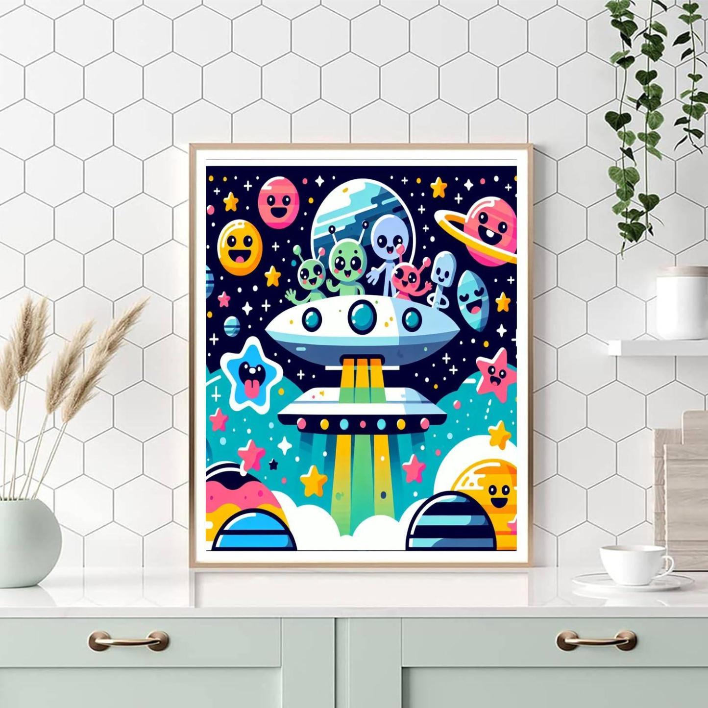 Galactic Friends Expedition Paint By Number