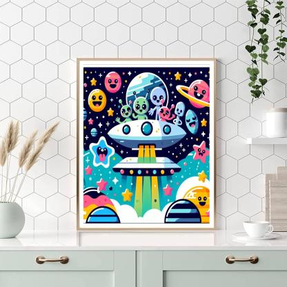 Galactic Friends Expedition Paint By Number