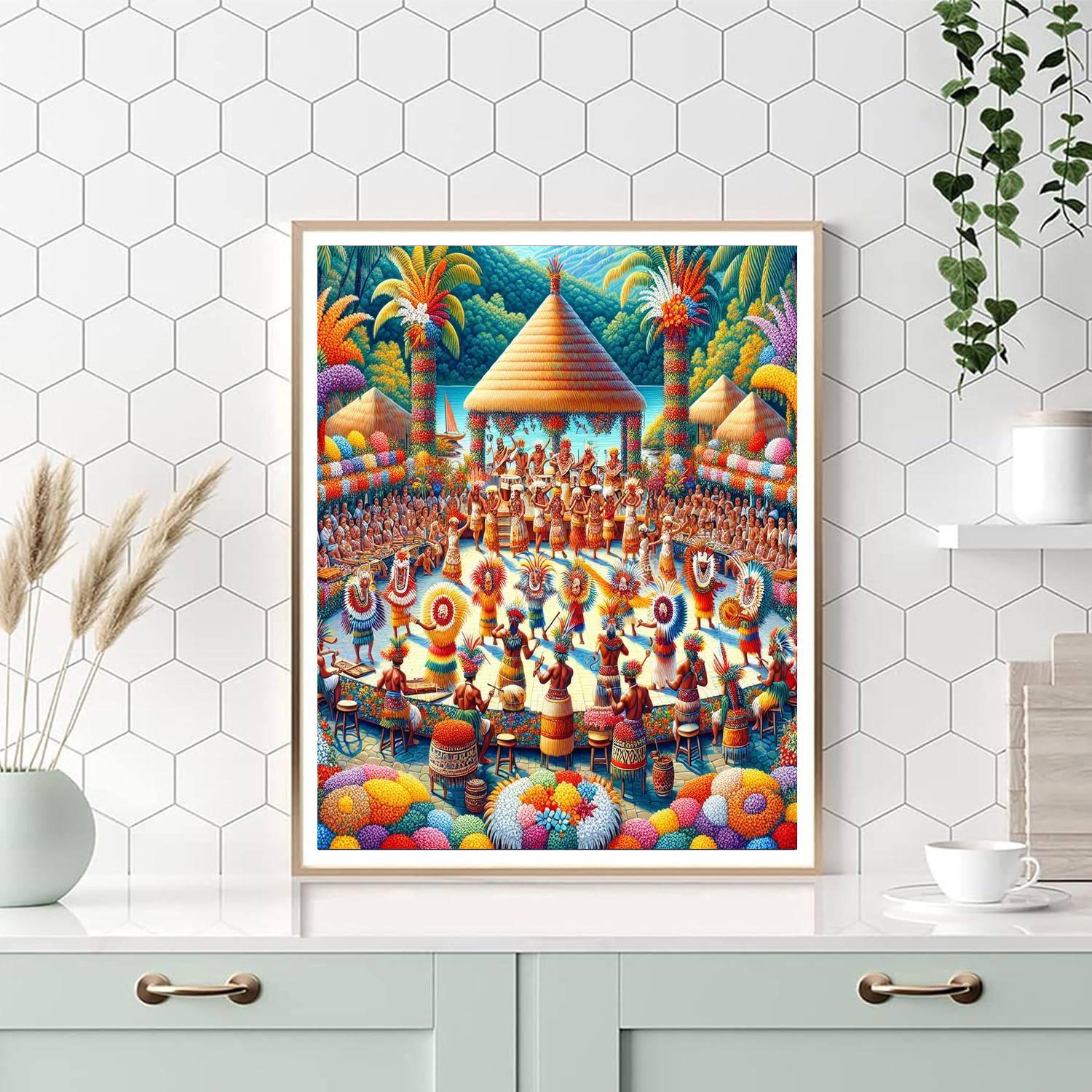 Heiva I Tahiti - French Polynesia Paint By Number