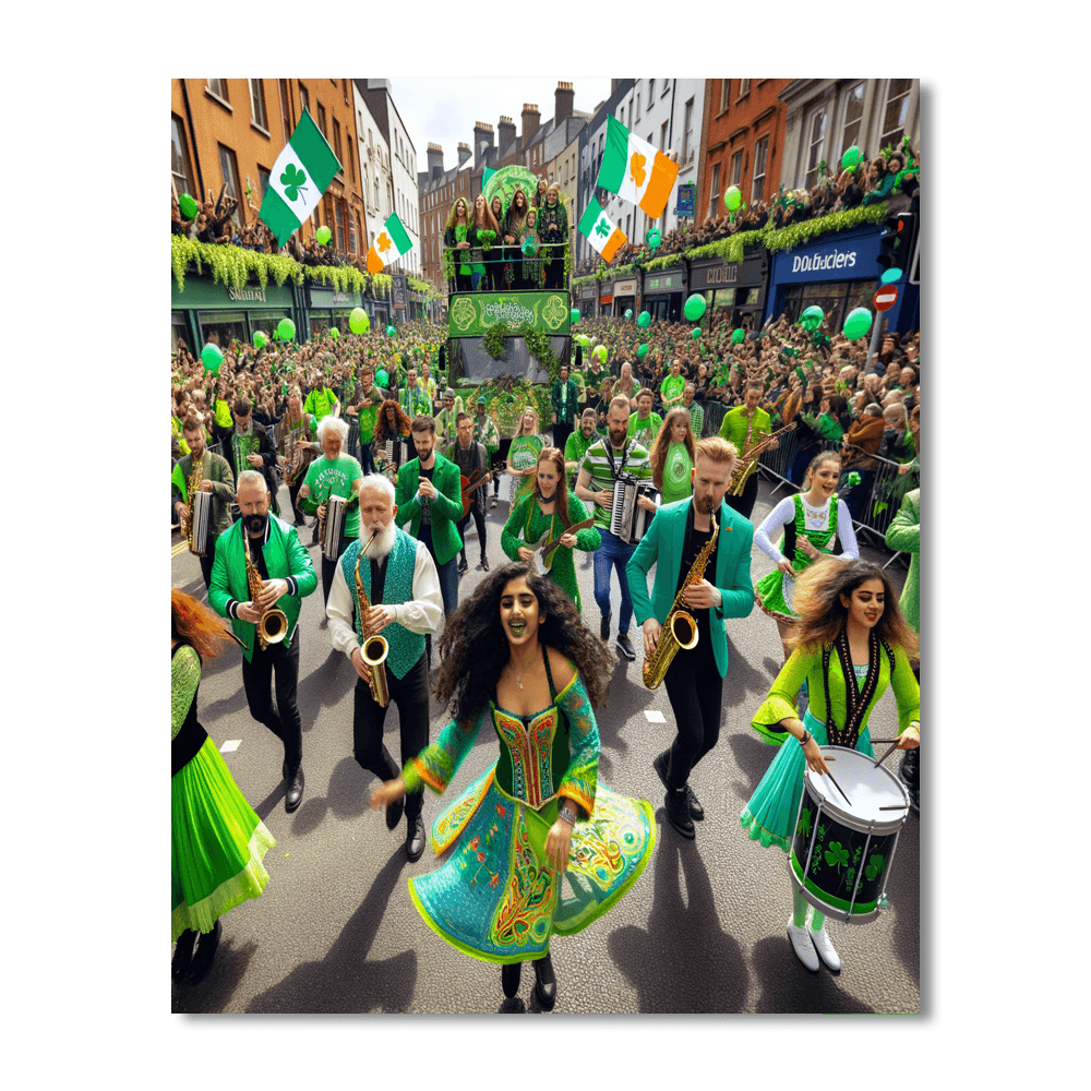 St. Patrick's Day - Dublin Paint By Color