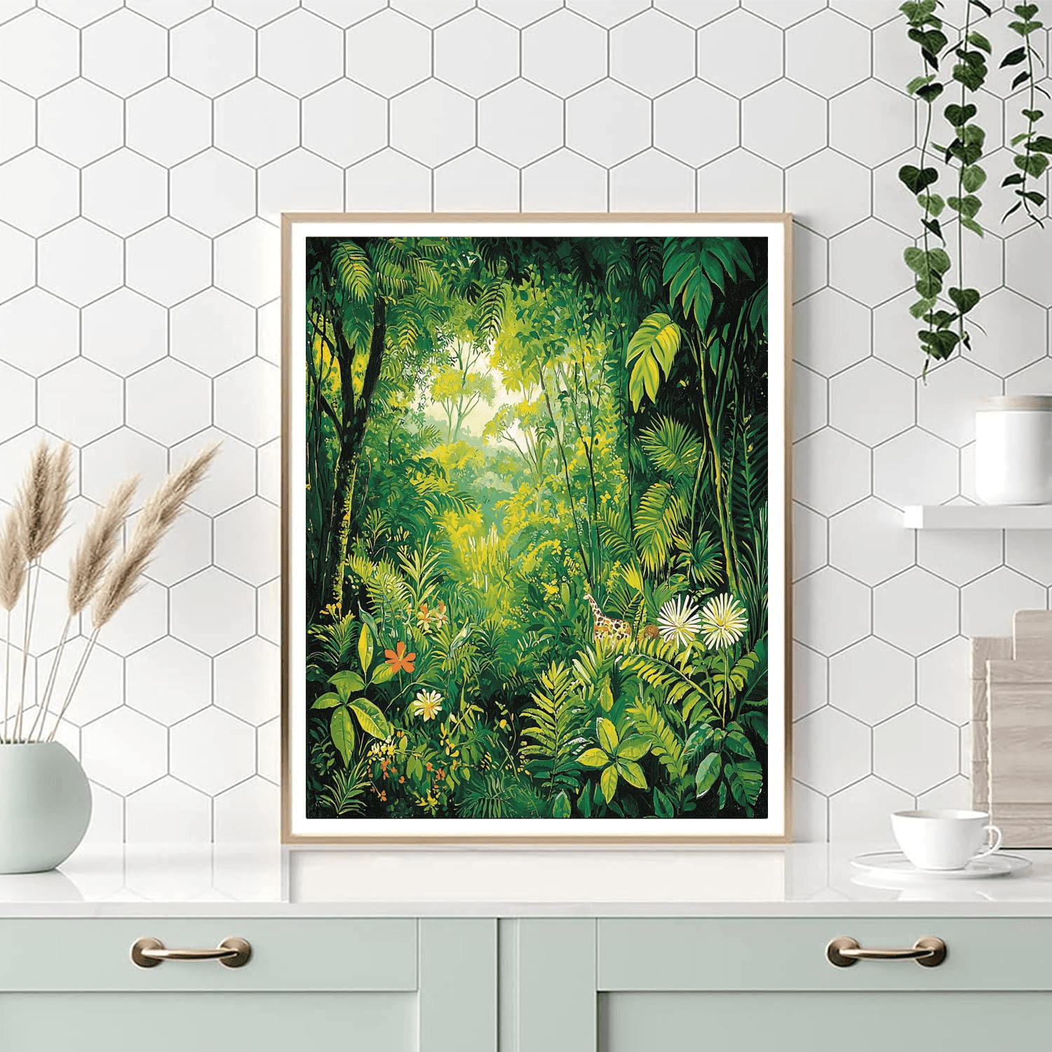 Henri Rousseau Inspired Rousseau's Jungle Adventure  Painting By Numbers Kit