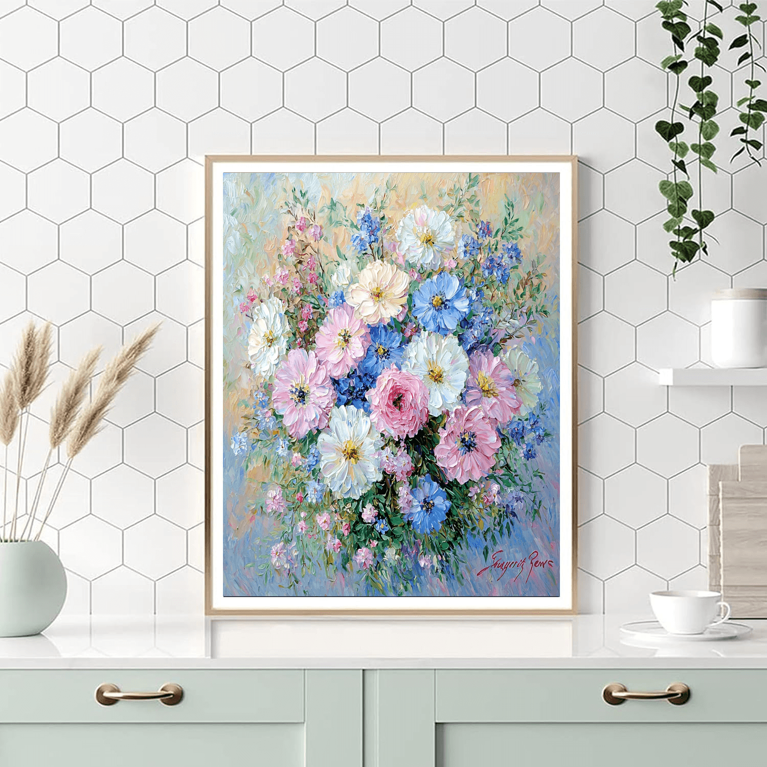 Pierre-Auguste Renoir Inspired Floral Stillness  Paint By Numbers