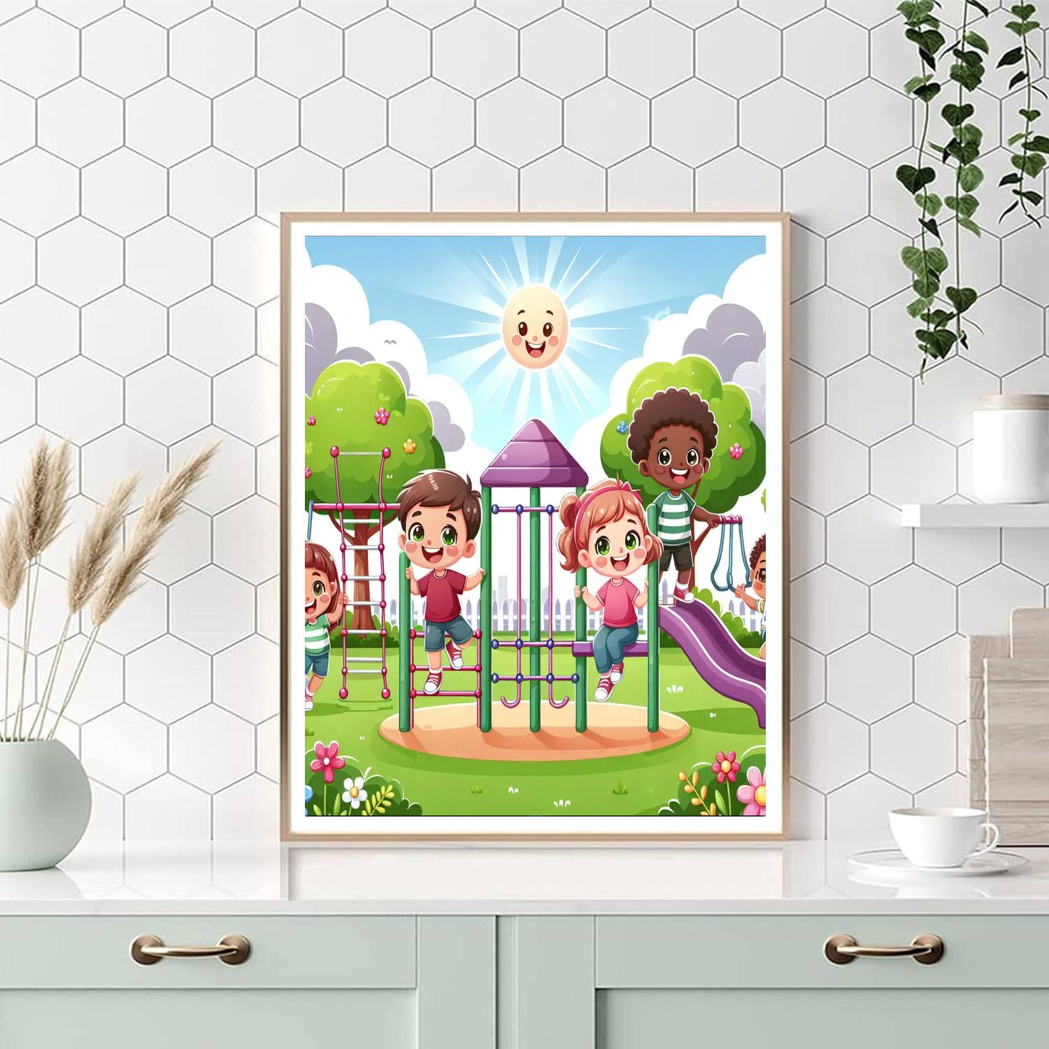 Whimsical Playground Adventure Paint By Number