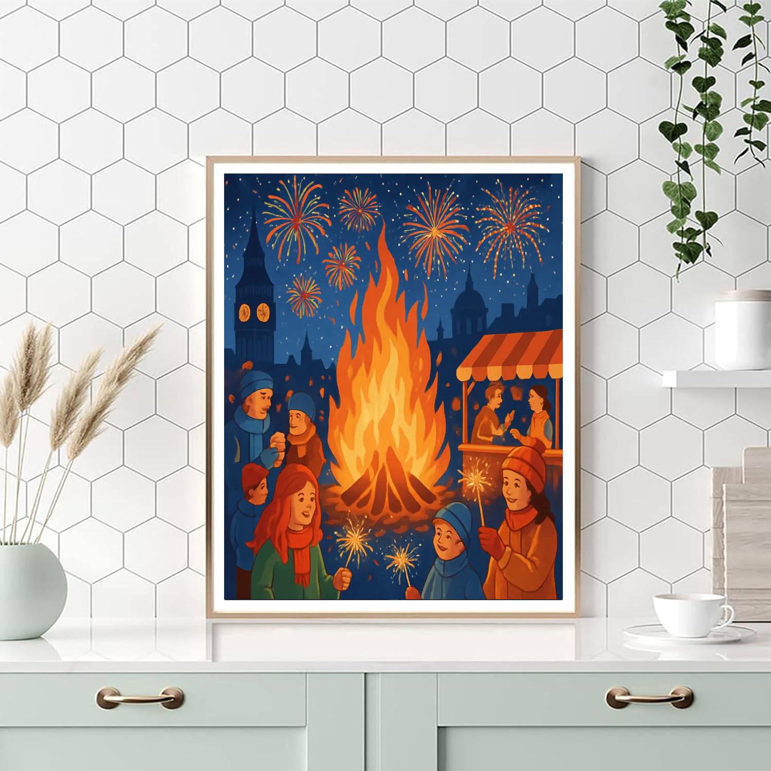 Bonfire Night Paint By Number