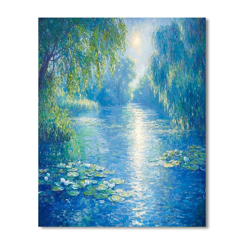 Claude Monet Inspired Glistening Waterways  Paint By Numbers