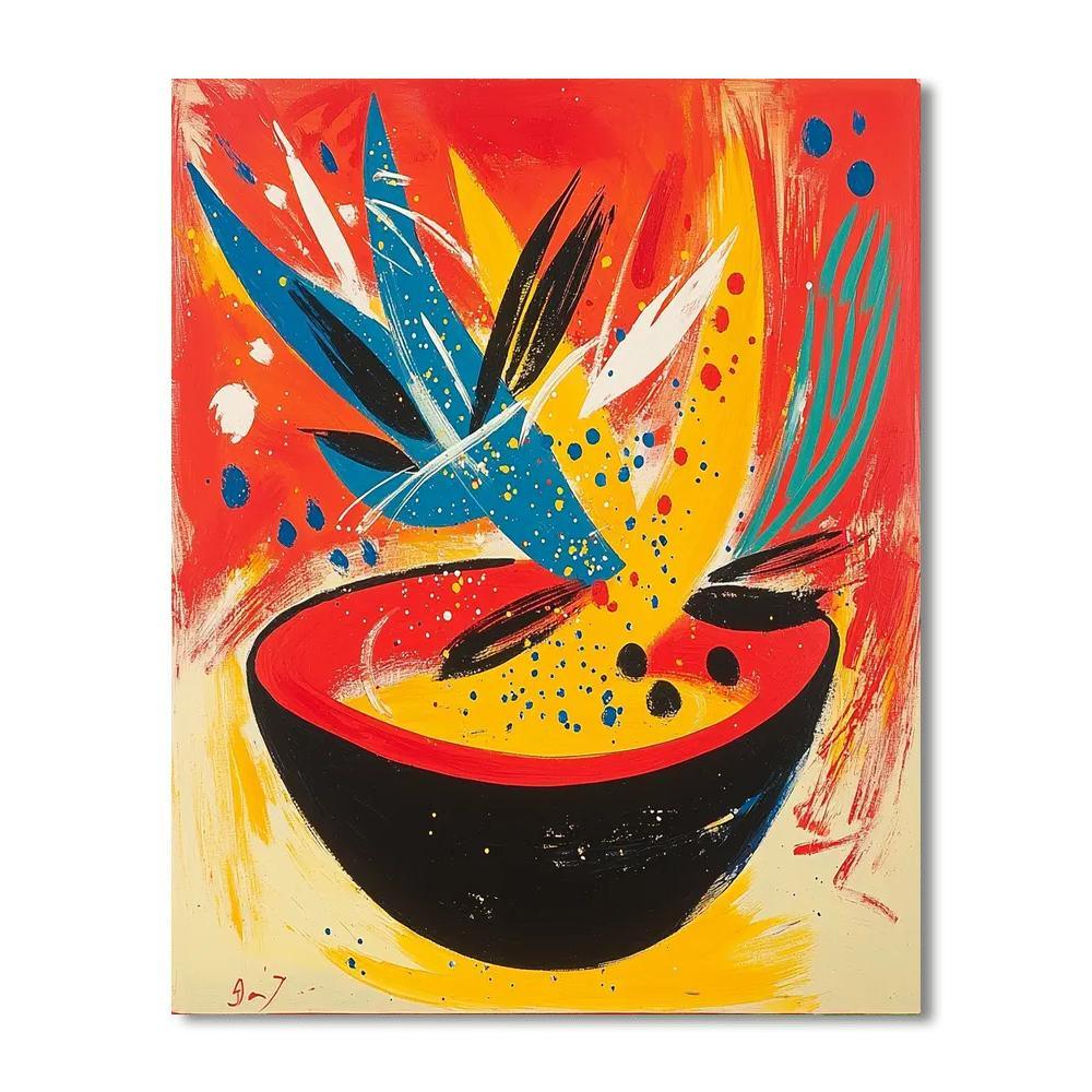 Joan Miró Inspired A Symphony Of Shapes  Paint By Numbers Art