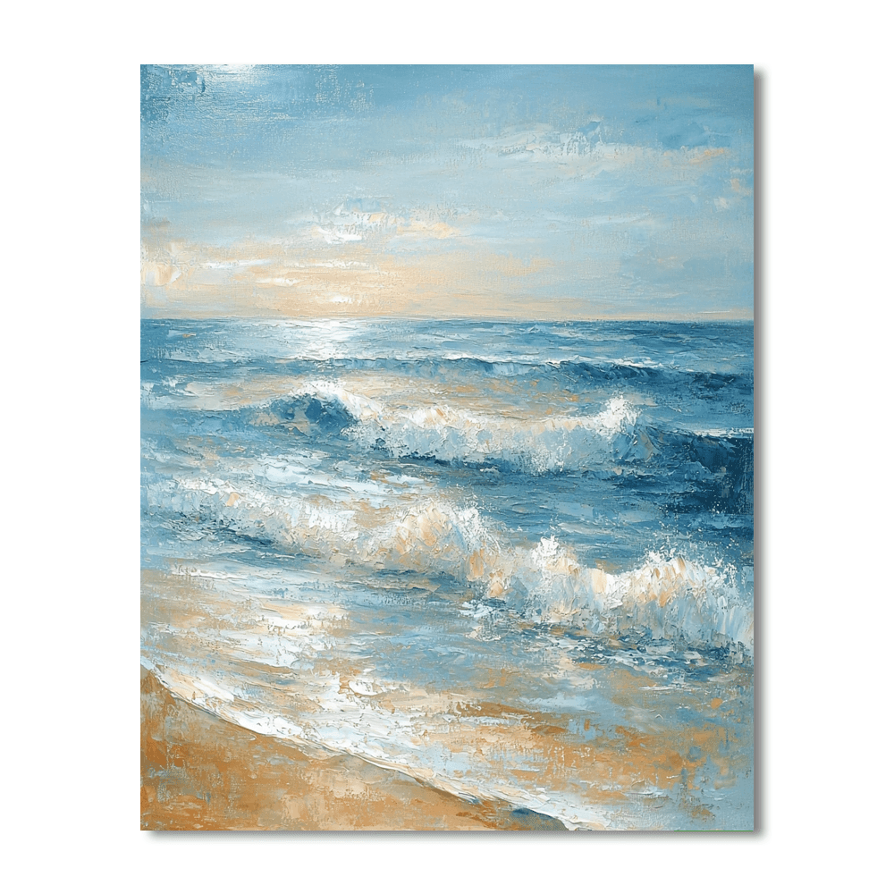 Claude Monet Inspired Serenity By The Shore  Painting By Numbers Kit