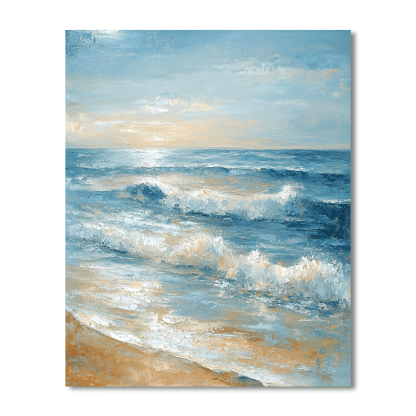 Claude Monet Inspired Serenity By The Shore  Painting By Numbers Kit