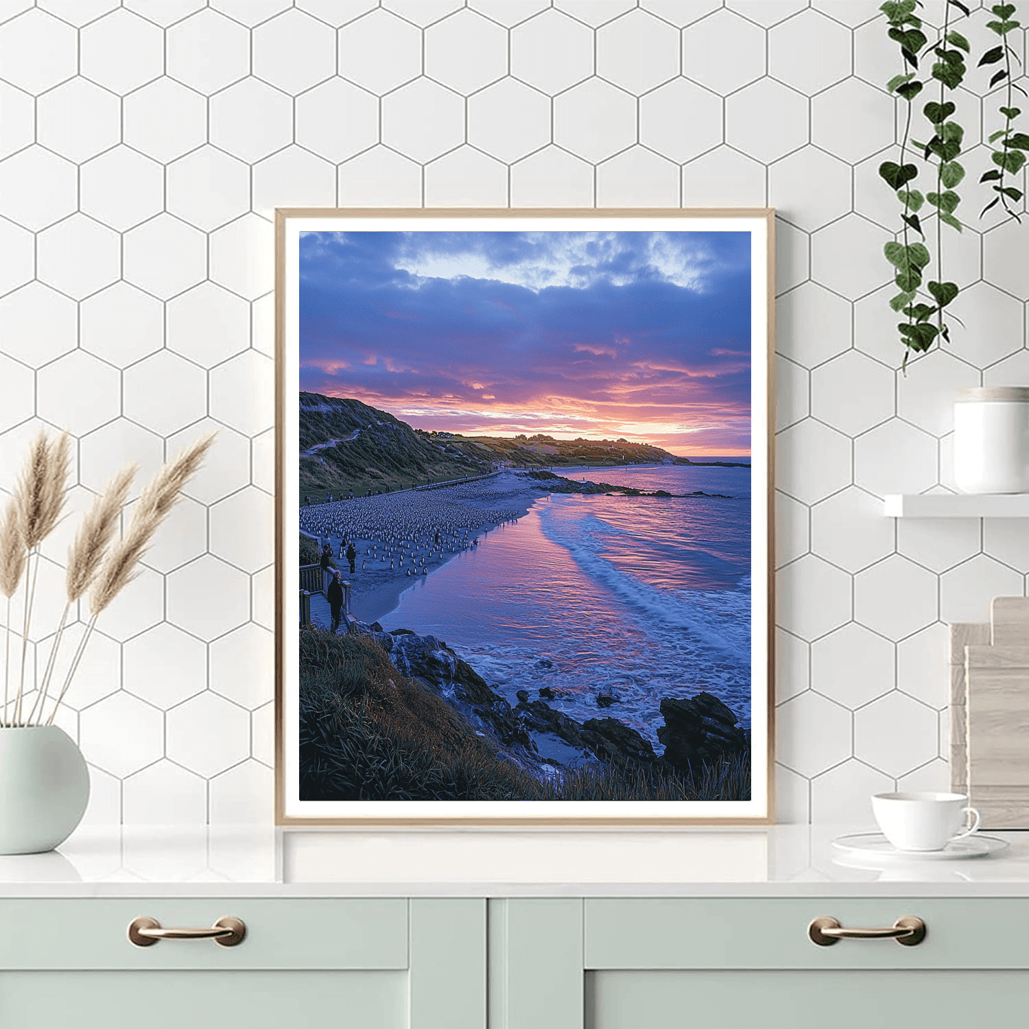 Penguin Parade - Australia Number Painting