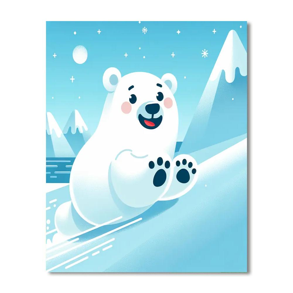 Polar Bear Ice Adventure Paint By Number
