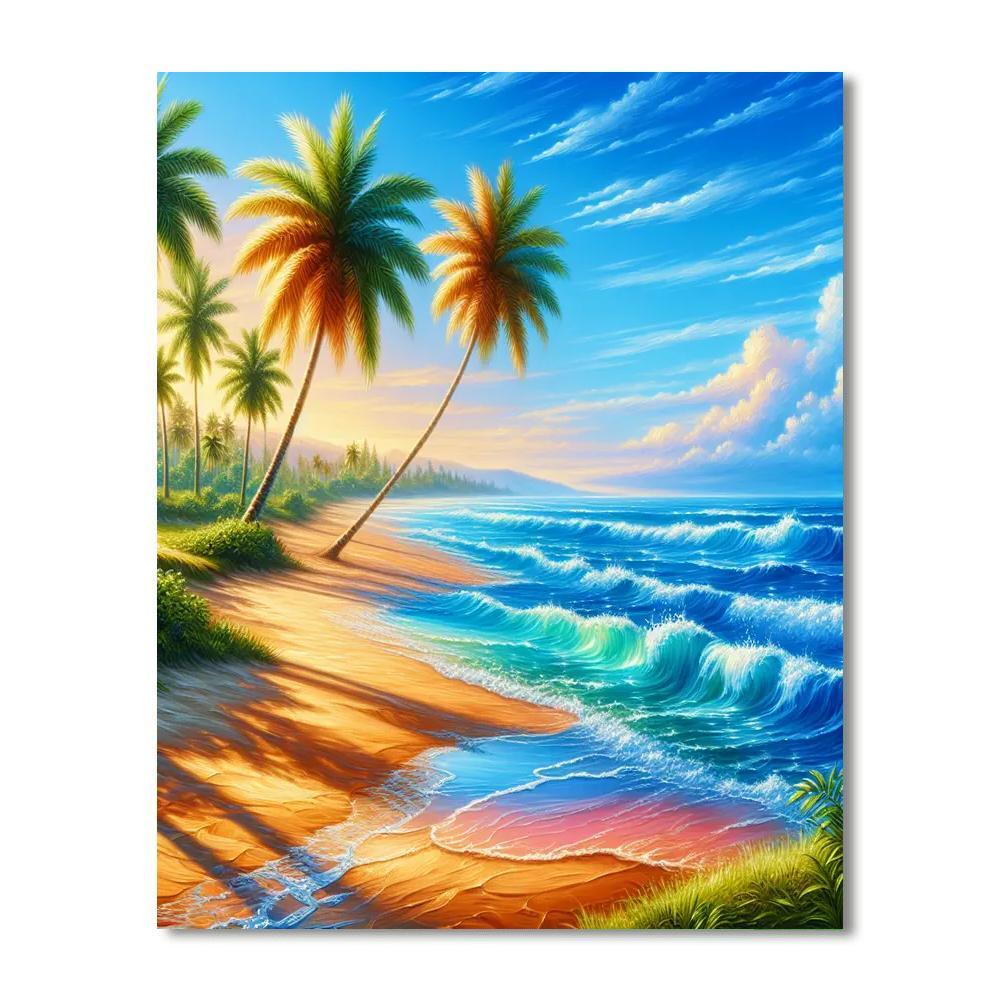 Radiant Beach Escape Paint By Numbers Kits