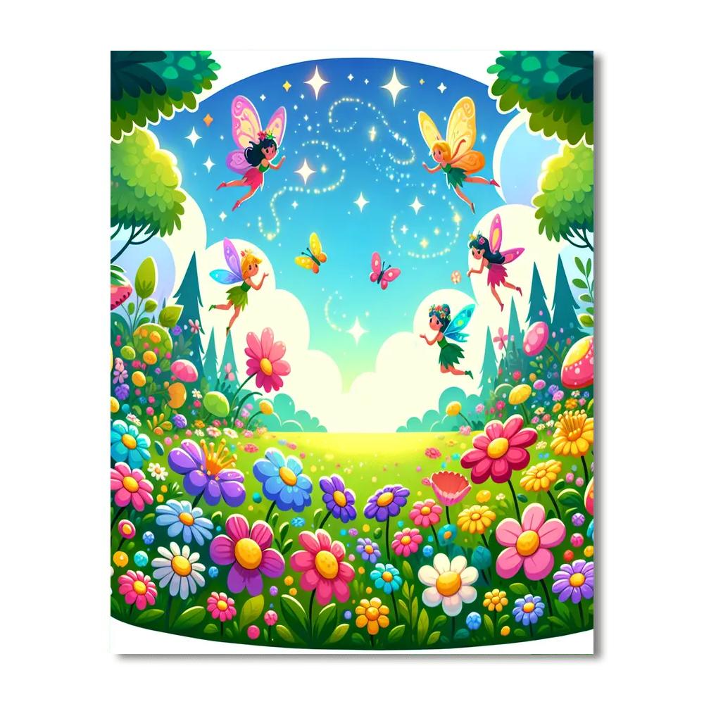 Magical Fairy Meadow Paint By Number
