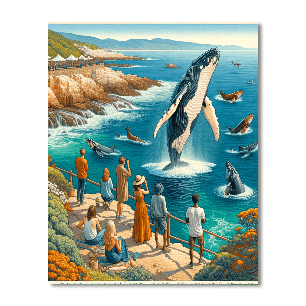 Hermanus Whale Festival - Hermanus, South Africa Painting By Numbers Kit