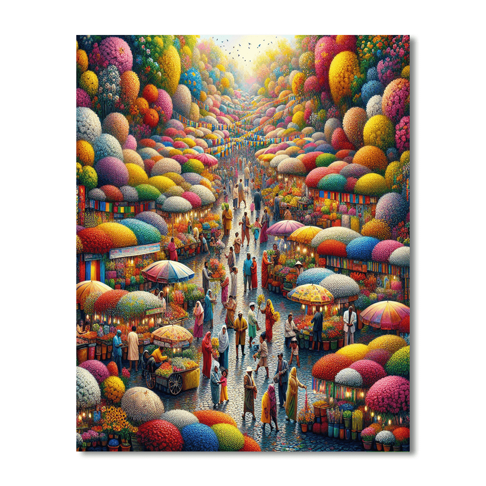 Joyful Flower Festival DIY Paint By Numbers