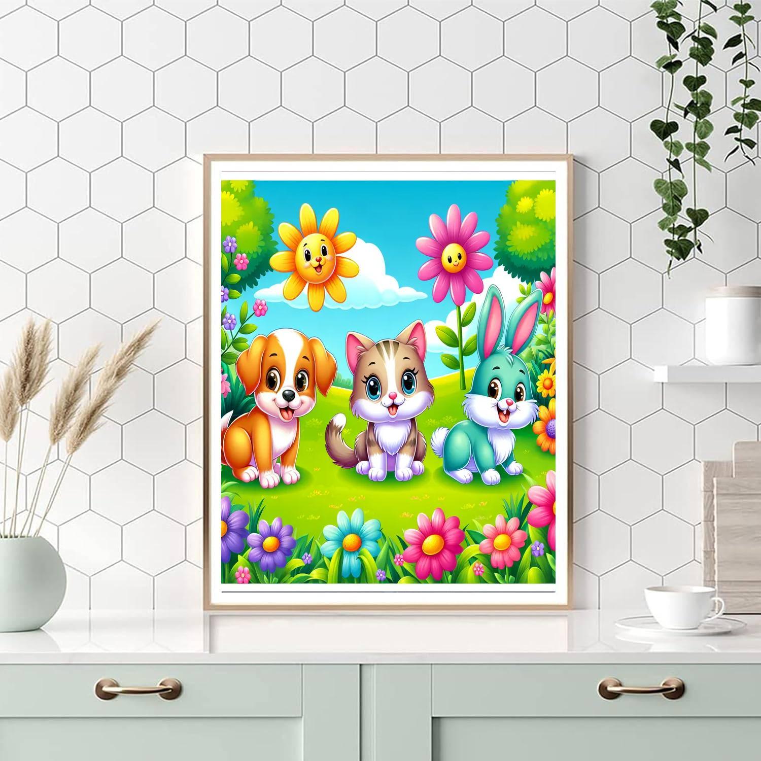 Cute Animal Adventure Paint By Number