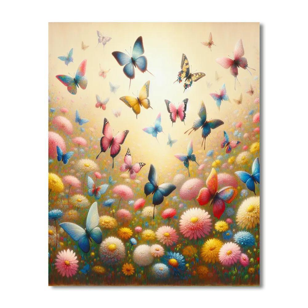 Butterfly's Gentle Dance DIY Paint By Numbers