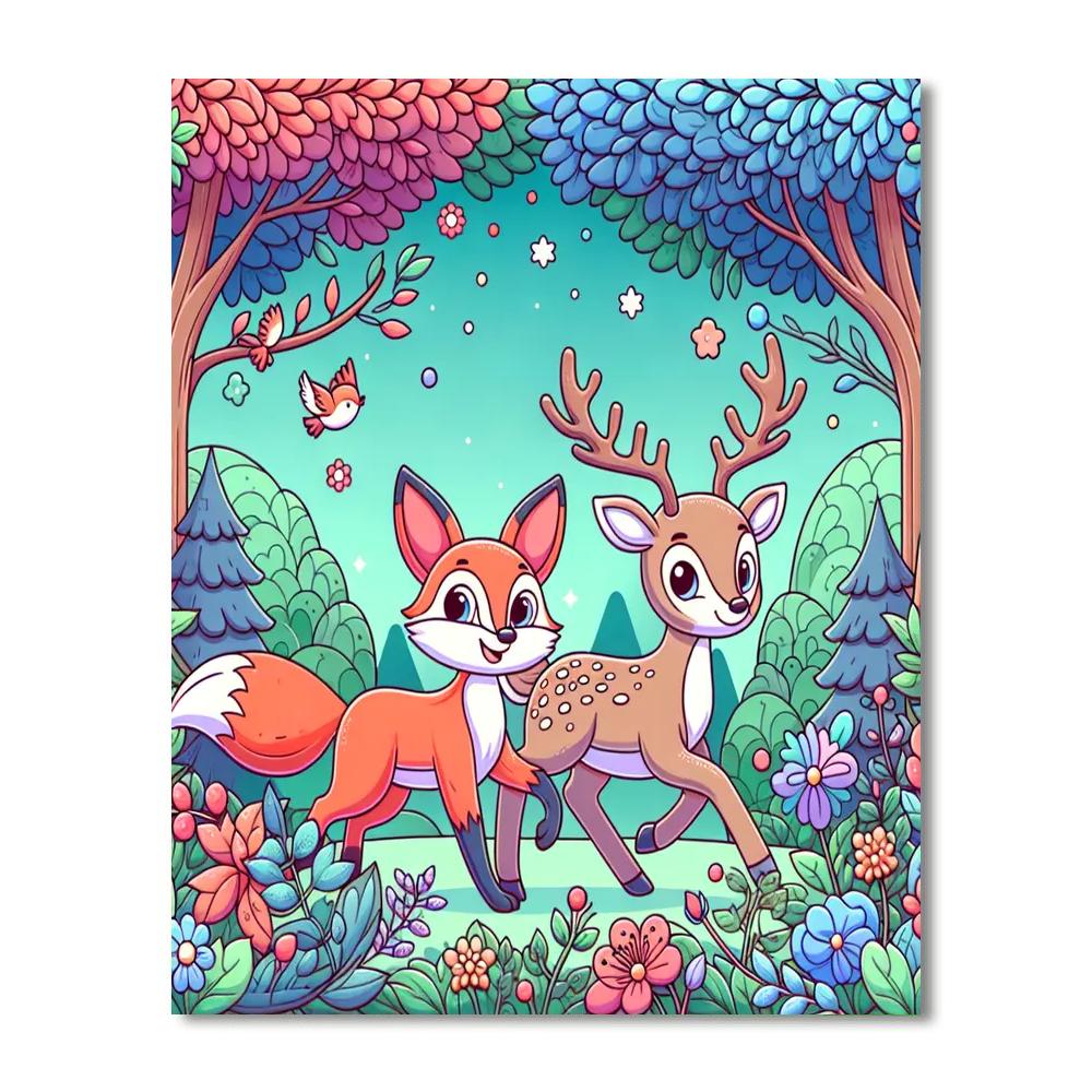 Exploring The Magical Woods DIY Paint By Numbers