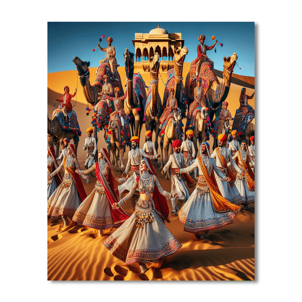 Jaisalmer Desert Festival - Jaisalmer, India Paint By Number