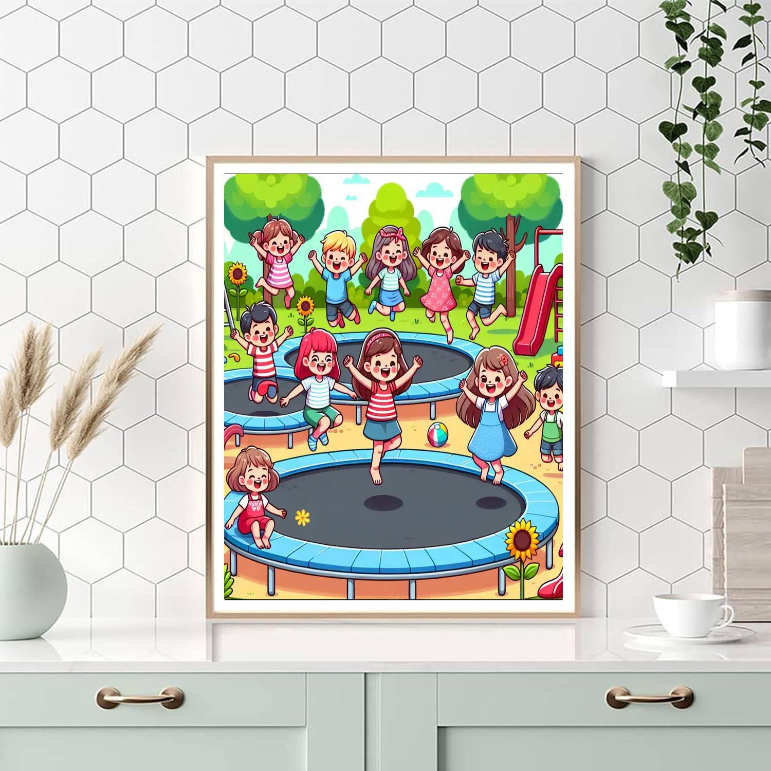 Jolly Jumps Paint By Number