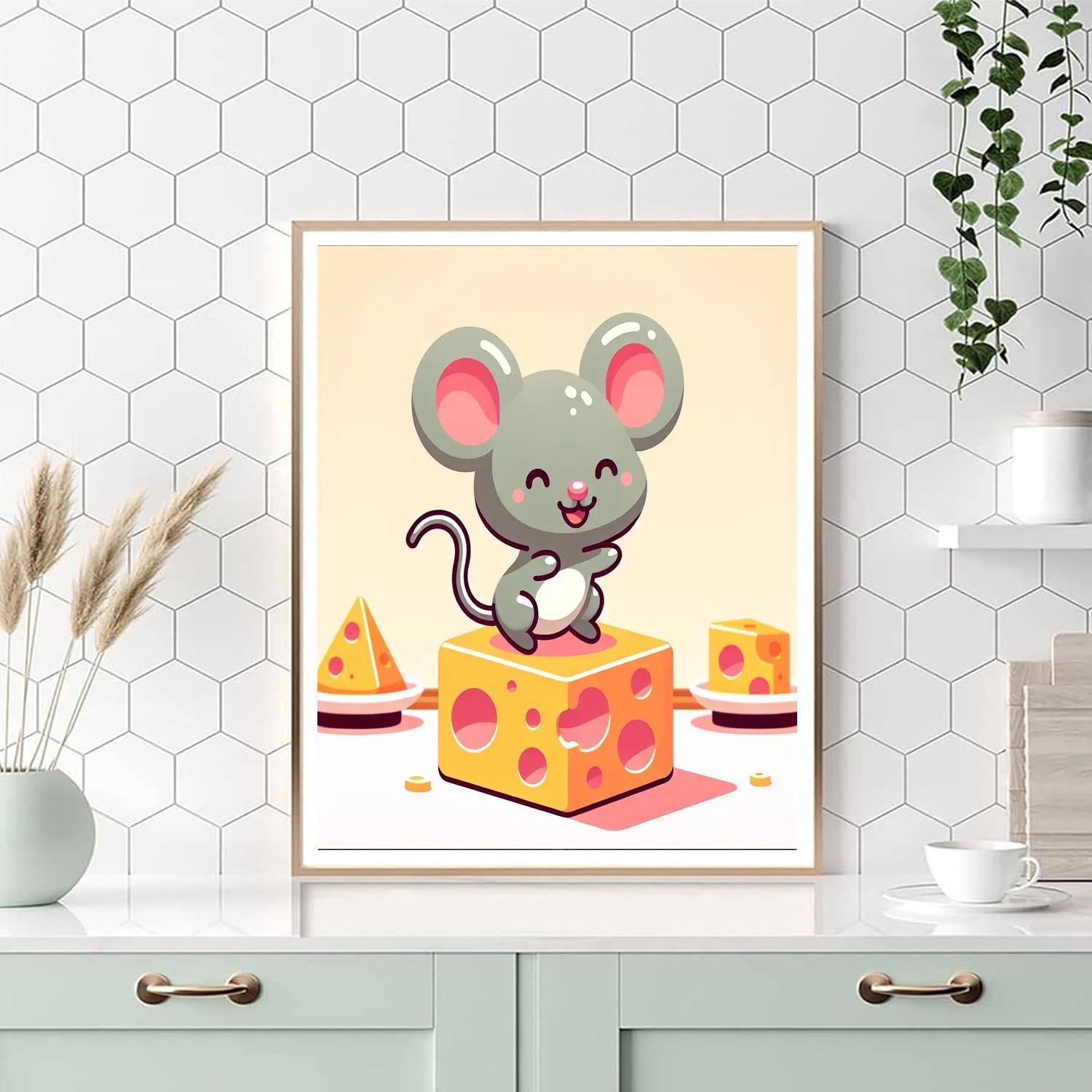 Mirthful Mouse Paint By Numbers Art
