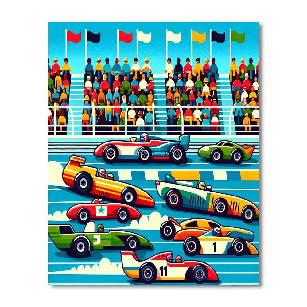 The Great Race Numbered Painting Kits