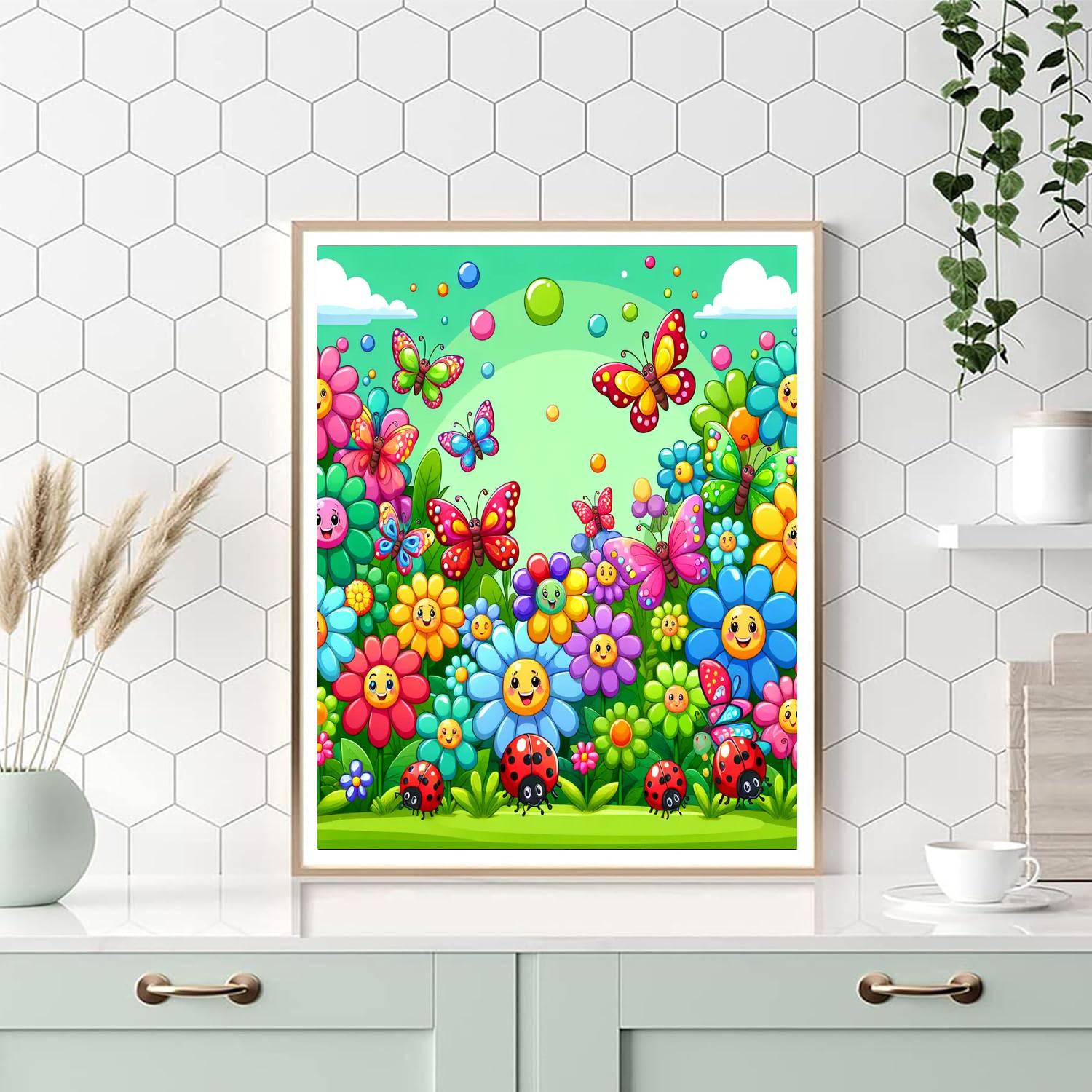 Playful Garden DIY Paint By Numbers