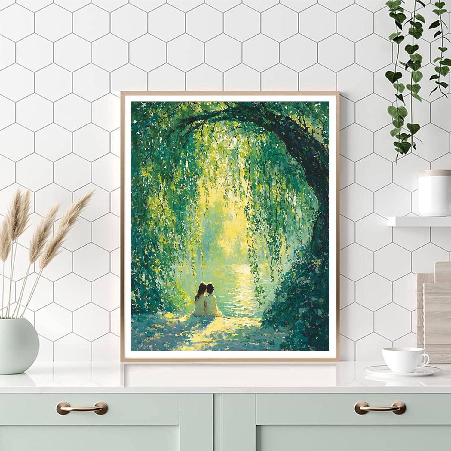 Dreaming Under The Willow Numbered Painting Kits