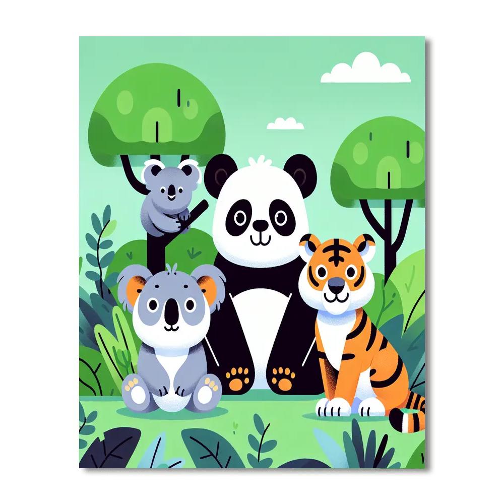 Wildlife Rescue Team Paint By Numbers Art