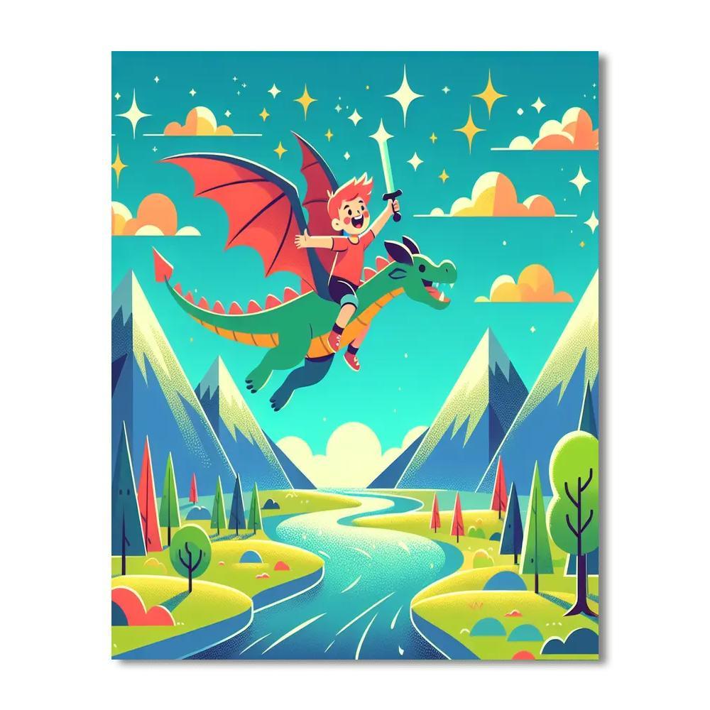 Dragon Valley Excursion Paint By Numbers