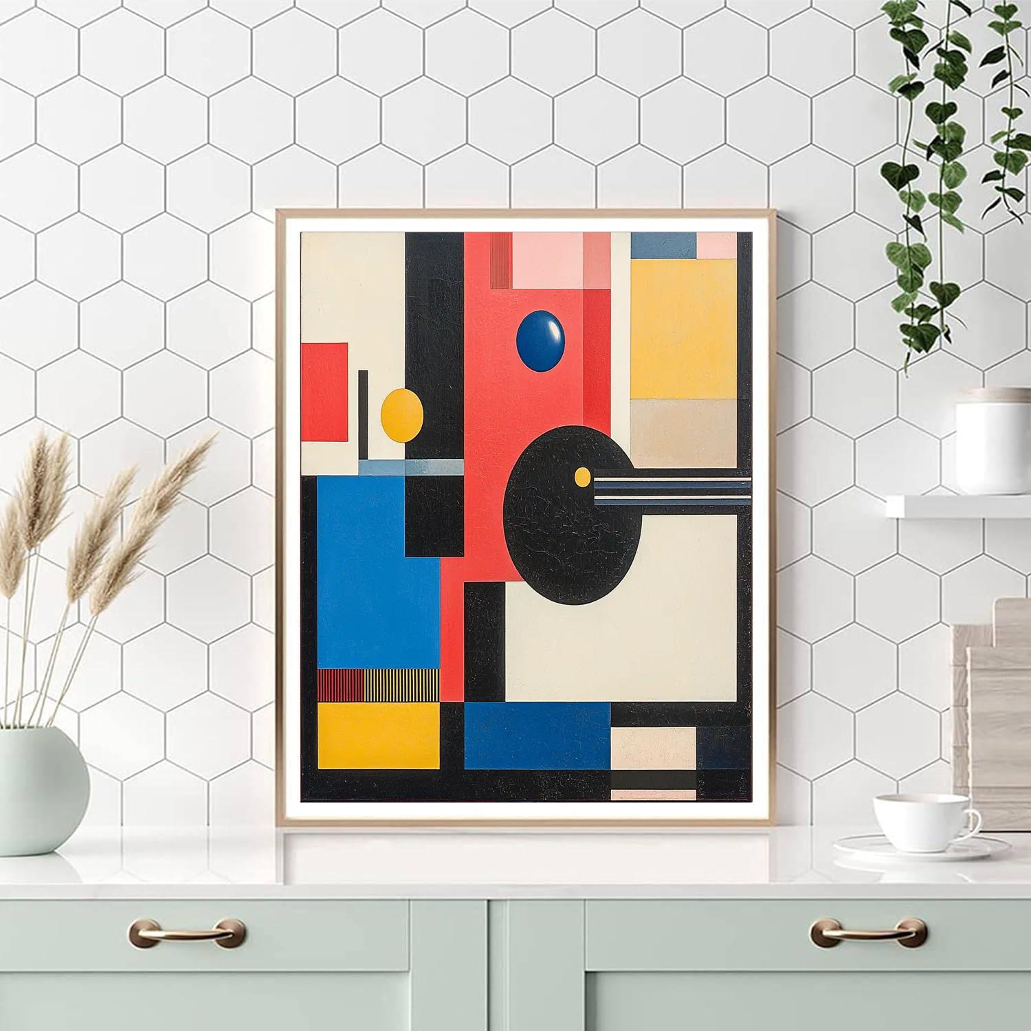 Kazimir Malevich Inspired Kaleidoscopic Shapes  Painting Number Kit