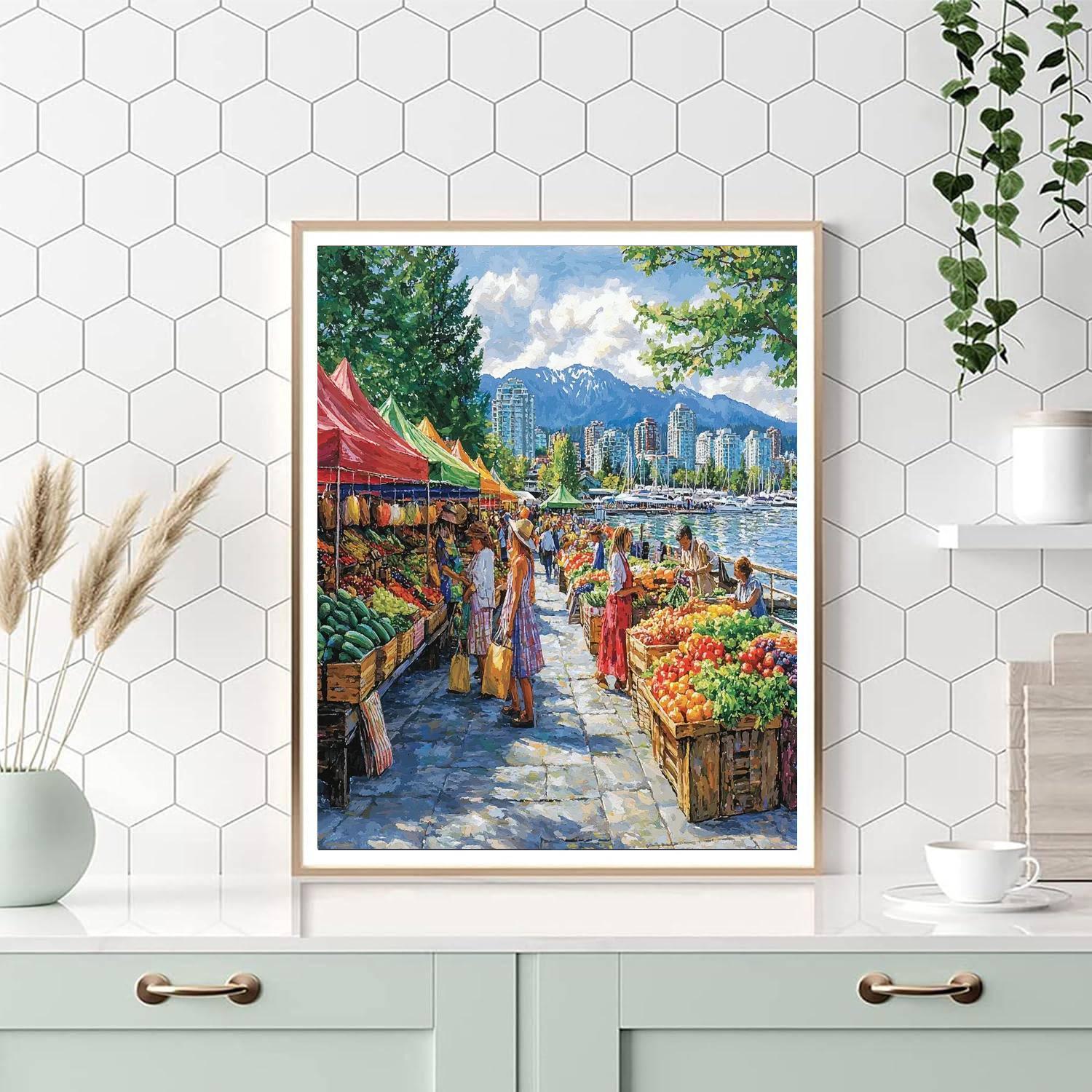 Granville Island - Vancouver Paint By Number