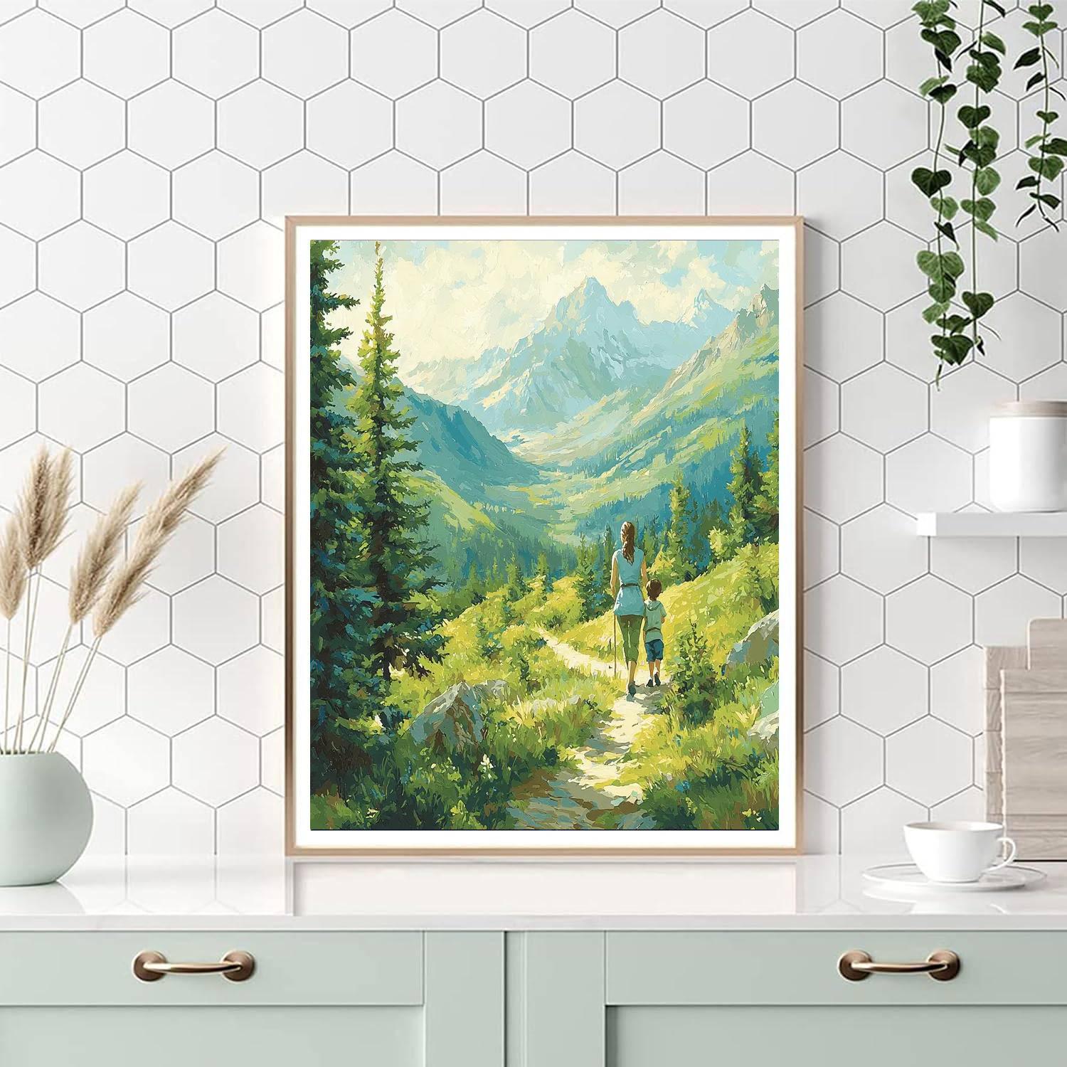 Hiking Together Paint By Number