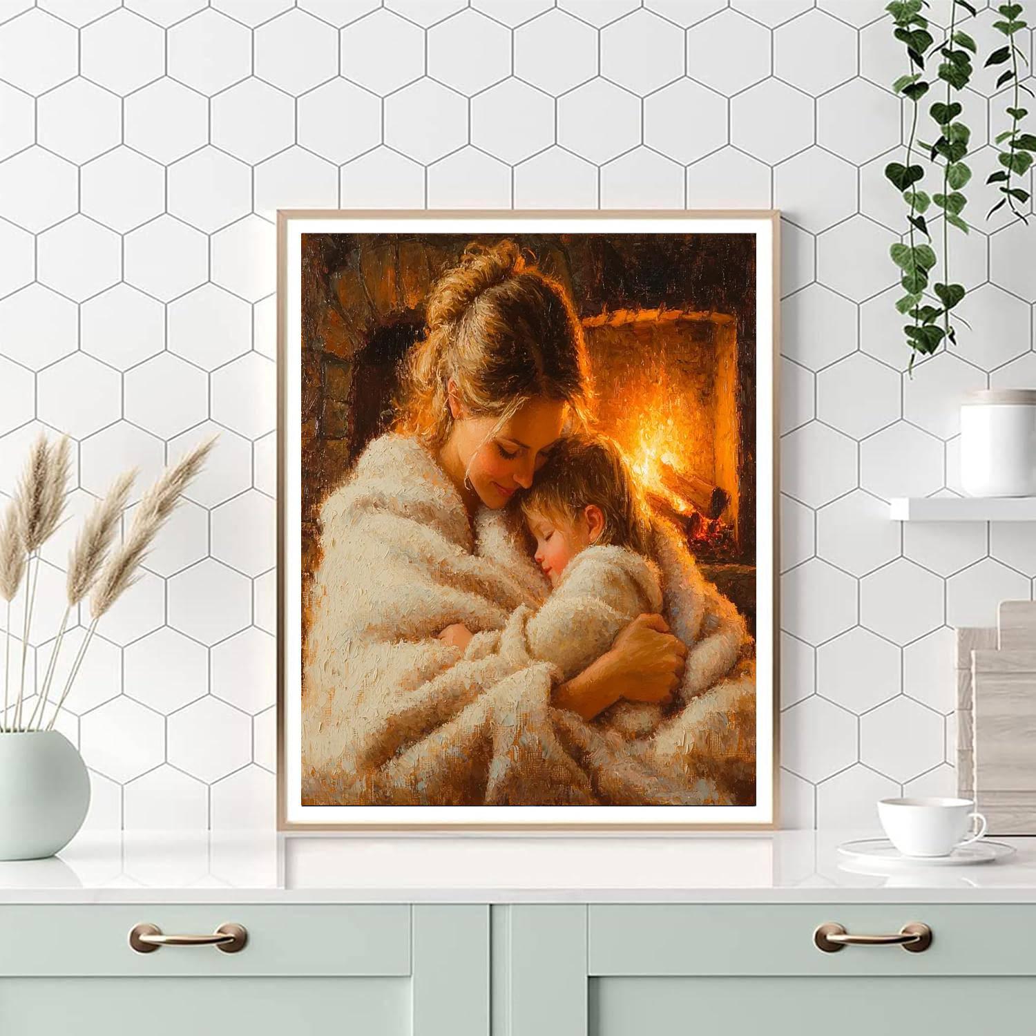 The Comfort Of A Mother Number Painting