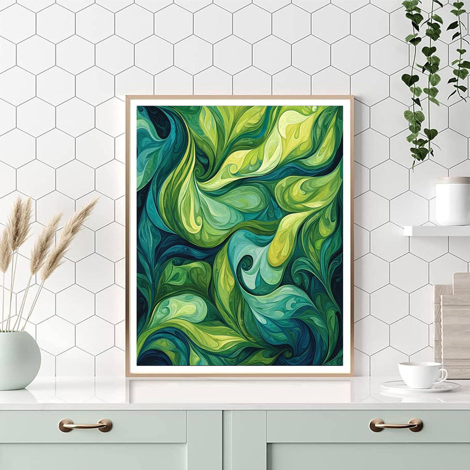 Leonardo Da Vinci Inspired Whirl Of Nature  Paint By Numbers Kits