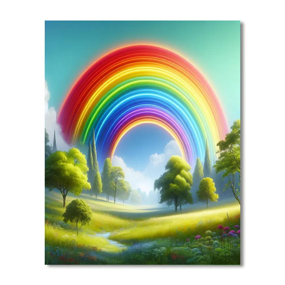 Radiant Rainbow Wonderland Paint By Color