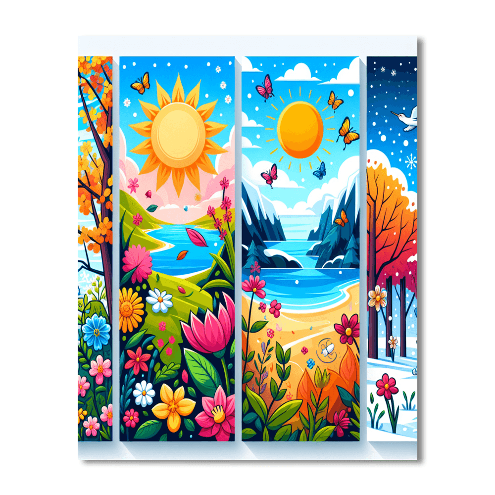 Exploration Of The Seasons Painting Number Kit