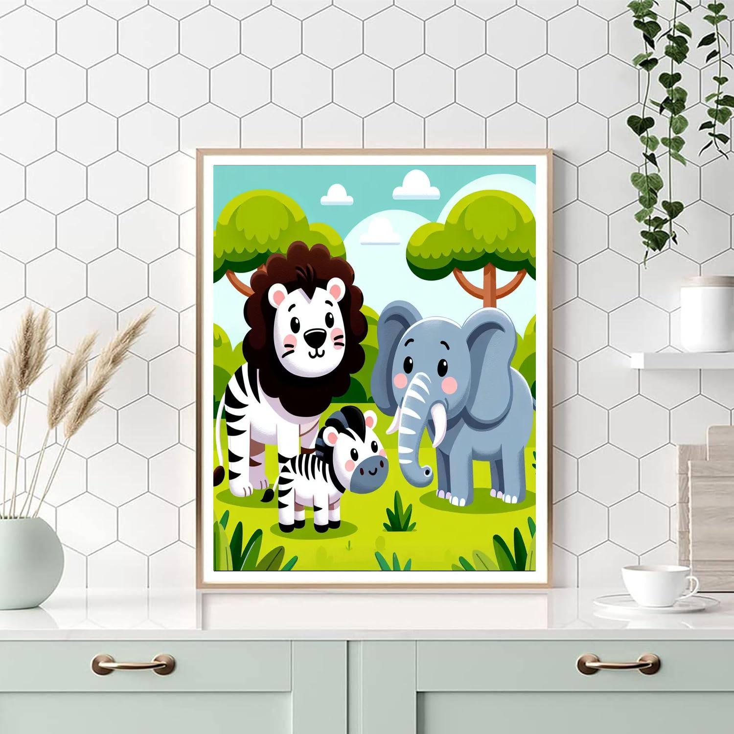 Royal Safari Numbered Painting Kits
