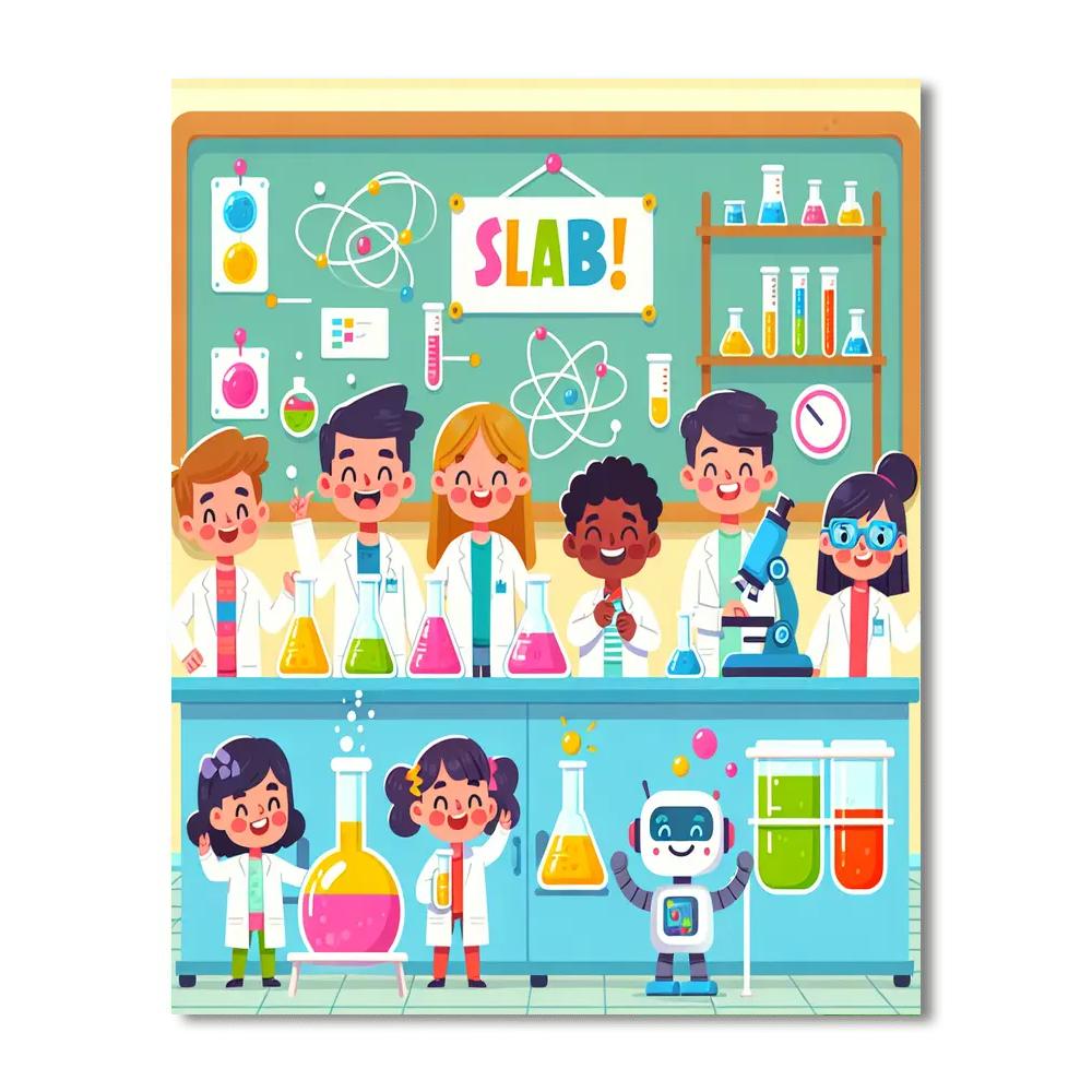 Science Adventure Lab DIY Paint By Numbers