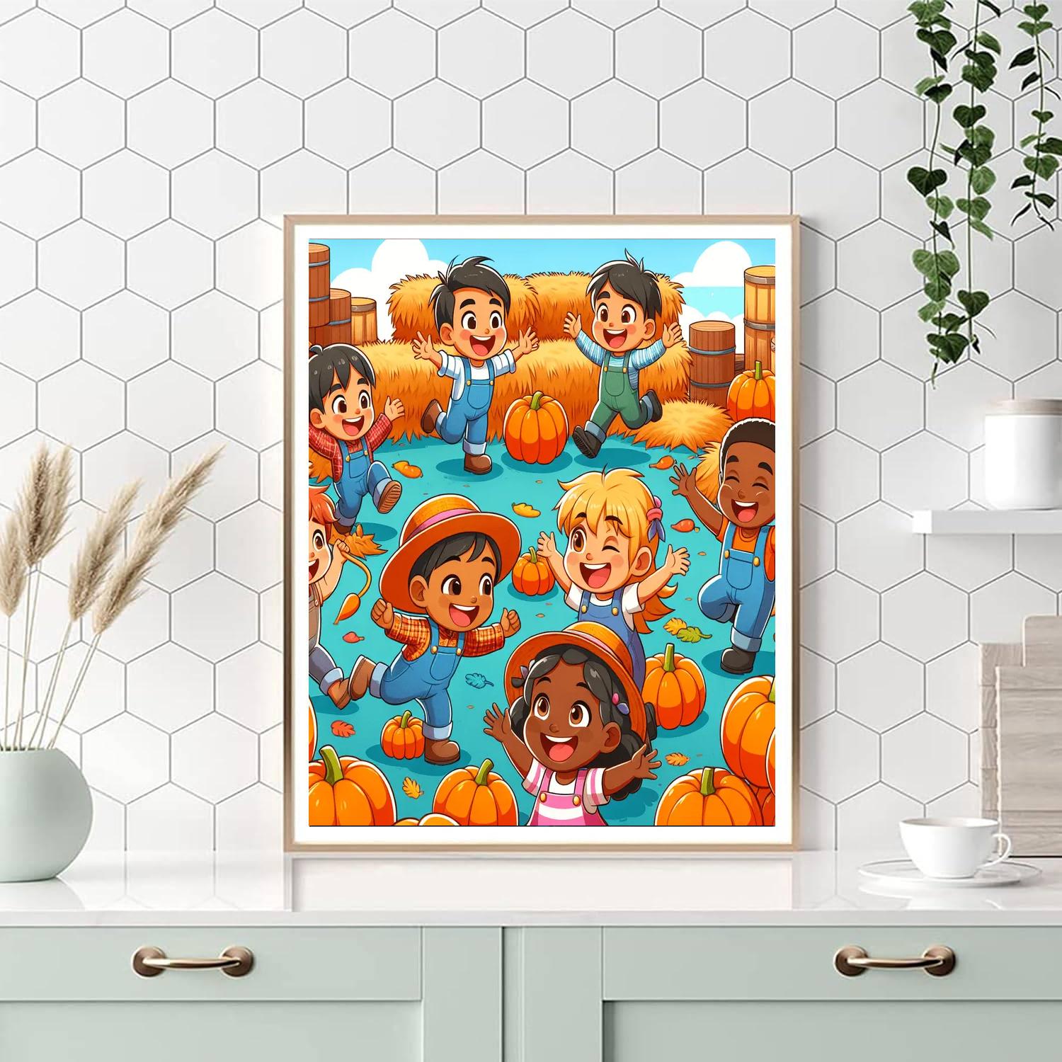 Colorful Harvest Festival Numbered Painting Kits