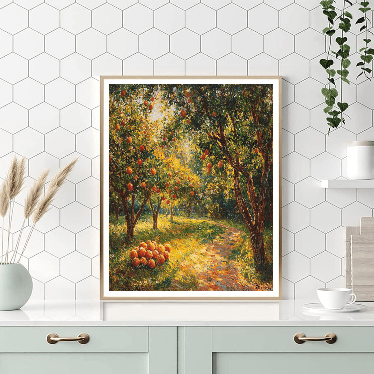 Pierre-Auguste Renoir Inspired Joyful Orchard  Paint By Numbers