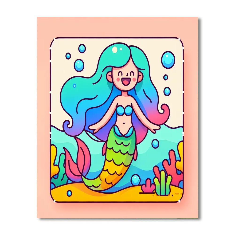 Mermaid Lagoon Tales Paint By Color
